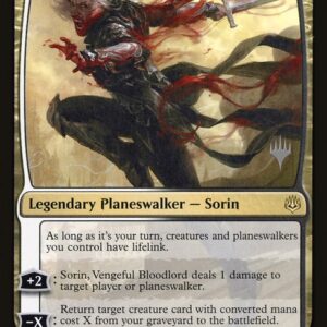 War of the Spark Promos - 217p - Sorin, Vengeful Bloodlord - Rare - WB - Non-foil - Promo (Front)