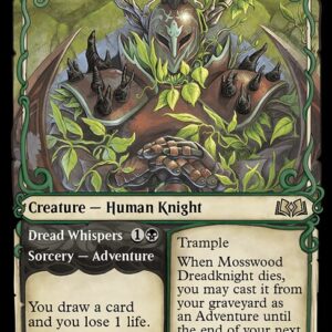 Wilds of Eldraine - 292 - Mosswood Dreadknight // Dread Whispers - Rare - G - Foil (Front)