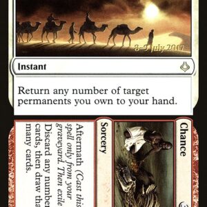 Hour of Devastation Promos - 153s - Leave // Chance - Rare - WR - Foil - Datestamped Promo (Front)