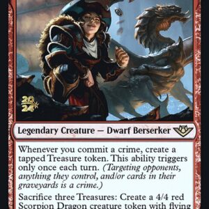 Outlaws of Thunder Junction Promos - 133s - Magda, the Hoardmaster - Rare - R - Foil - Datestamped Promo (Front)