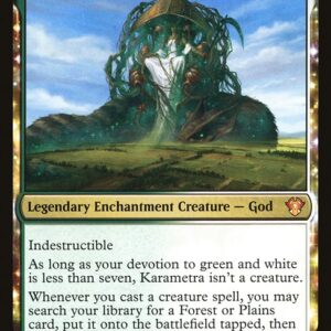 Commander 2020 - 218 - Karametra, God of Harvests - Mythic - WG - Non-foil (Front)