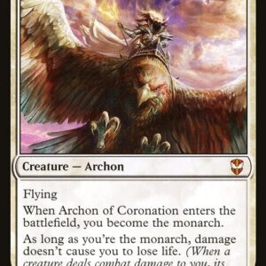 New Capenna Commander - 192 - Archon of Coronation - Mythic - W - Non-foil (Front)