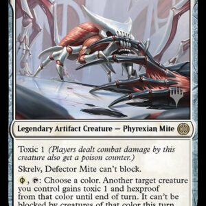 Phyrexia: All Will Be One Promos - 33p - Skrelv, Defector Mite - Rare - W - Foil - Promo (Front)