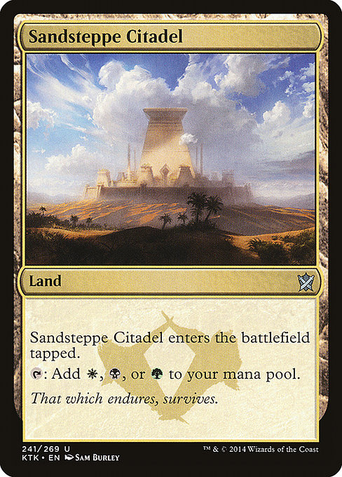 Khans of Tarkir - 241 - Sandsteppe Citadel - Uncommon - C - Non-foil (Front)