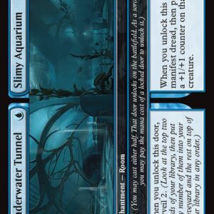 Duskmourn: House of Horror - 79 - Underwater Tunnel // Slimy Aquarium - Common - U - Non-foil (Front)