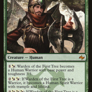 Fate Reforged - 143 - Warden of the First Tree - Mythic - G - Non-foil (Front)