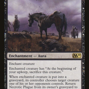 Magic 2011 - 107 - Necrotic Plague - Rare - B - Non-foil (Front)