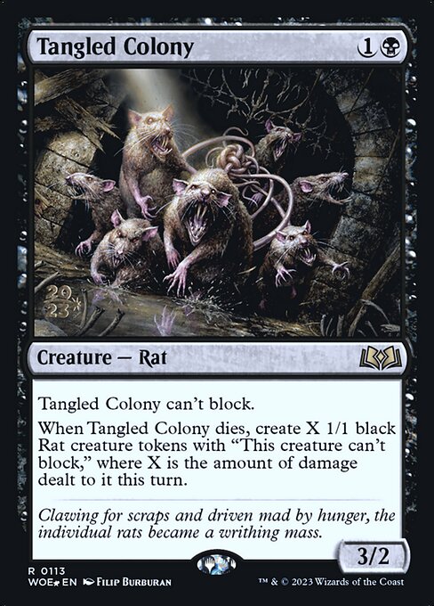 Wilds of Eldraine Promos - 113s - Tangled Colony - Rare - B - Foil - Datestamped Promo (Front)