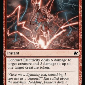 Bloomburrow - 130 - Conduct Electricity - Common - R - Foil (Front)