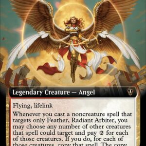 Murders at Karlov Manor Commander - 313 - Feather, Radiant Arbiter - Mythic - WR - Non-foil (Front)