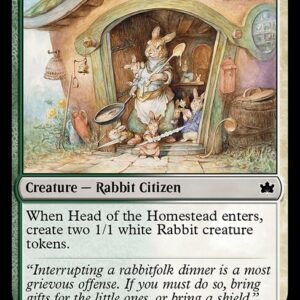 Bloomburrow - 216 - Head of the Homestead - Common - WG - Foil (Front)