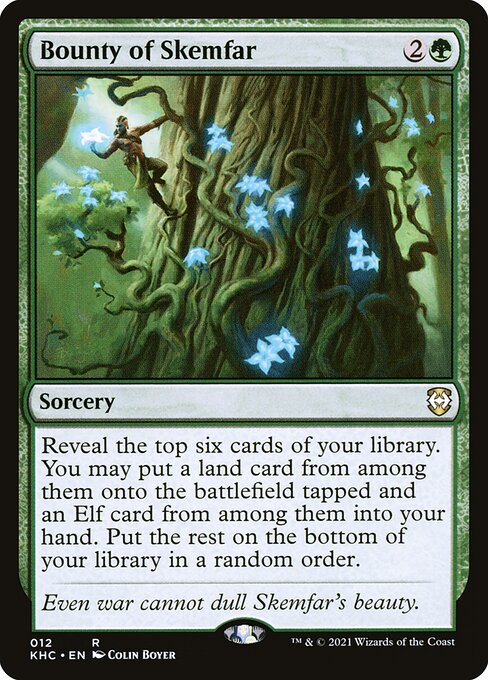 Kaldheim Commander - 12 - Bounty of Skemfar - Rare - G - Non-foil (Front)