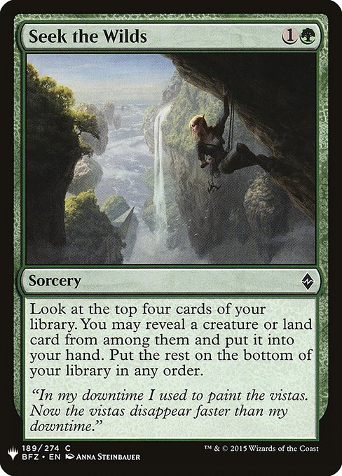 The List - BFZ-189 - Seek the Wilds - Common - G - Non-foil (Front)