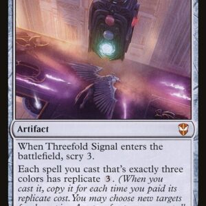 New Capenna Commander - 93 - Threefold Signal - Mythic - C - Non-foil (Front)