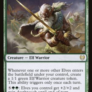 Kaldheim Promos - 167p - Elvish Warmaster - Rare - G - Foil - Promo (Front)