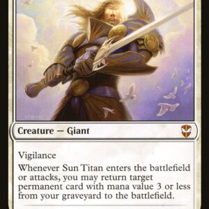 New Capenna Commander - 210 - Sun Titan - Mythic - W - Non-foil (Front)