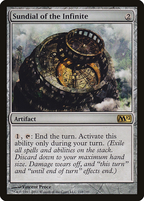 Magic 2012 - 218 - Sundial of the Infinite - Rare - C - Foil (Front)