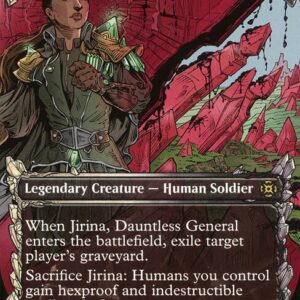 March of the Machine: The Aftermath - 82 - Jirina, Dauntless General - Rare - WB - Non-foil (Front)