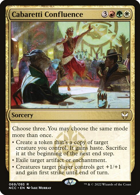 New Capenna Commander - 69 - Cabaretti Confluence - Rare - Multi - Non-foil (Front)