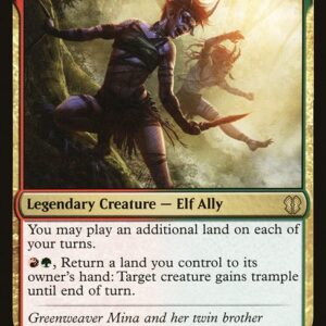 Zendikar Rising Commander - 94 - Mina and Denn, Wildborn - Rare - RG - Non-foil (Front)