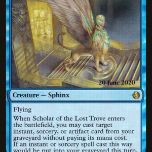 Jumpstart - 496 - Scholar of the Lost Trove - Rare - U - Foil - Datestamped Promo (Front)