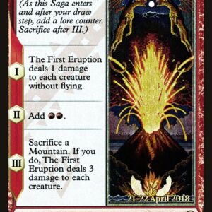 Dominaria Promos - 122s - The First Eruption - Rare - R - Foil - Datestamped Promo (Front)