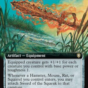 Bloomburrow Commander - 72 - Sword of the Squeak - Rare - C - Non-foil (Front)