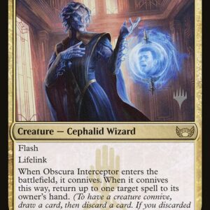 Streets of New Capenna Promos - 209p - Obscura Interceptor - Rare - Multi - Foil - Promo (Front)