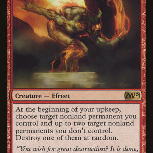 Magic 2010 - 131 - Capricious Efreet - Rare - R - Non-foil (Front)