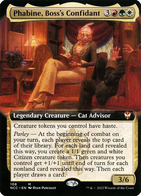 New Capenna Commander - 108 - Phabine, Boss's Confidant - Mythic - Multi - Non-foil (Front)