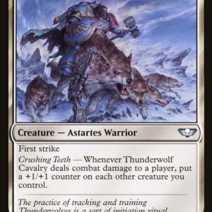 Warhammer 40,000 Commander - 16 - Thunderwolf Cavalry - Uncommon - W - Non-foil (Front)