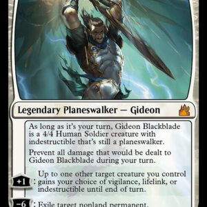 Ravnica Remastered - 20 - Gideon Blackblade - Mythic - W - Foil (Front)