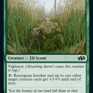 Foundations Jumpstart - 22 - Razorgrass Invoker - Common - G - Non-foil (Front)