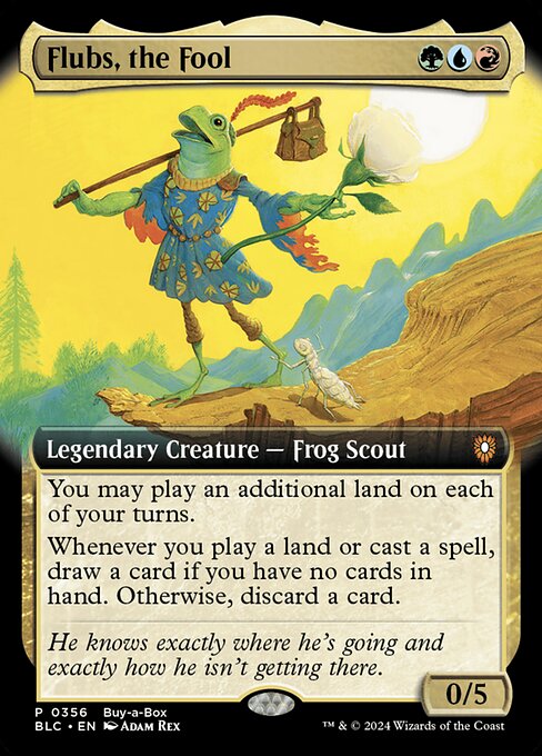 Bloomburrow Commander - 356 - Flubs, the Fool - Mythic - Multi - Non-foil - Promo (Front)