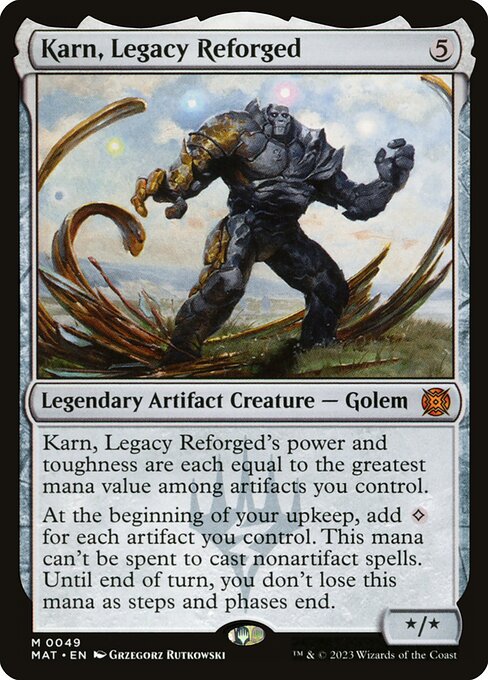 March of the Machine: The Aftermath - 49 - Karn, Legacy Reforged - Mythic - C - Foil (Front)