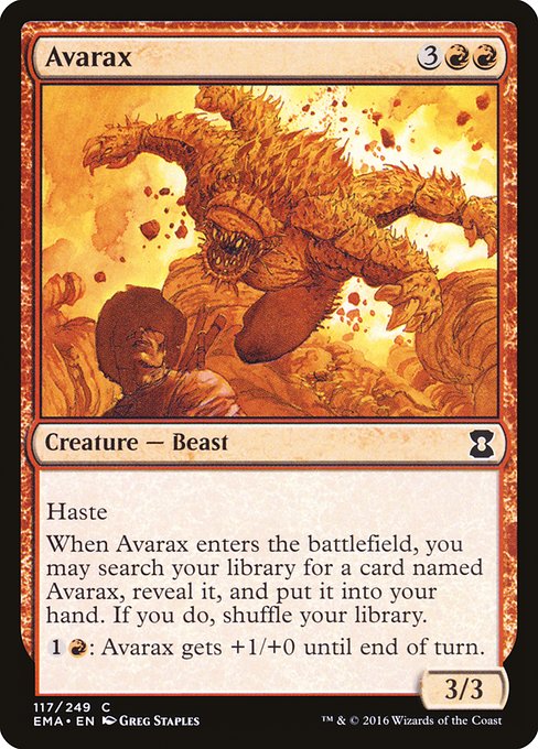 Eternal Masters - 117 - Avarax - Common - R - Foil (Front)
