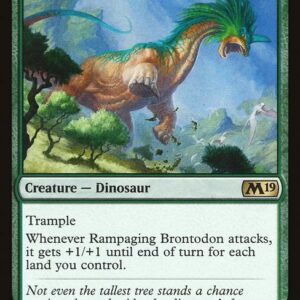 M19 Gift Pack - GP5 - Rampaging Brontodon - Rare - G - Foil - Promo (Front)