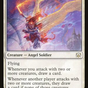 March of the Machine Commander - 73 - Firemane Commando - Rare - W - Foil (Front)