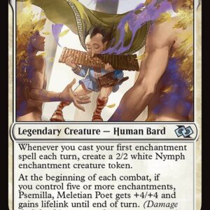 Foundations Jumpstart - 31 - Psemilla, Meletian Poet - Uncommon - W - Non-foil (Front)