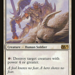 Magic 2013 - 20 - Intrepid Hero - Rare - W - Non-foil (Front)