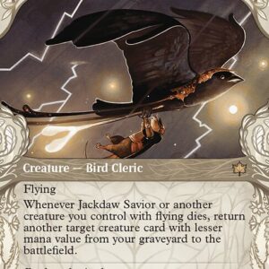 Bloomburrow - 296 - Jackdaw Savior - Rare - W - Foil (Front)