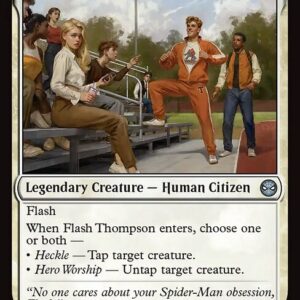 Marvel's Spider-Man - 7 - Flash Thompson, Spider-Fan - Uncommon - W - Non-foil (Front)