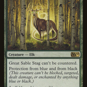 Magic 2010 - 186 - Great Sable Stag - Rare - G - Non-foil (Front)