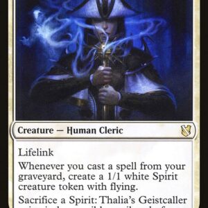 Commander 2019 - 7 - Thalia's Geistcaller - Rare - W - Non-foil (Front)