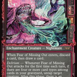 Duskmourn: House of Horror - 316 - Fear of Missing Out - Rare - R - Foil (Front)