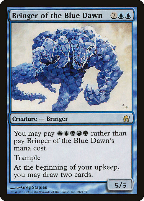 Fifth Dawn - 26 - Bringer of the Blue Dawn - Rare - U - Non-foil (Front)