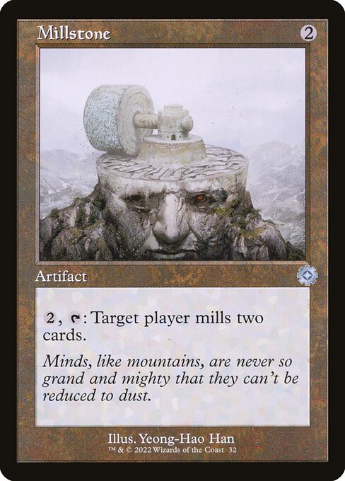 The Brothers' War Retro Artifacts - 32 - Millstone - Uncommon - C - Foil (Front)