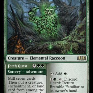 Wilds of Eldraine - 164 - Bramble Familiar // Fetch Quest - Rare - G - Non-foil (Front)