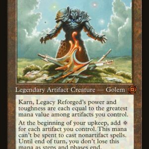 March of the Machine: The Aftermath - 99 - Karn, Legacy Reforged - Mythic - C - Foil (Front)