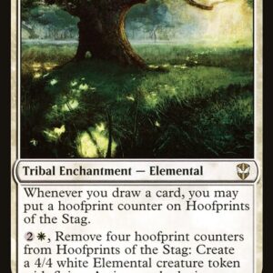 New Capenna Commander - 203 - Hoofprints of the Stag - Rare - W - Non-foil (Front)